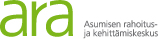ARAn värillinen logo harmaan nimiosan kanssa